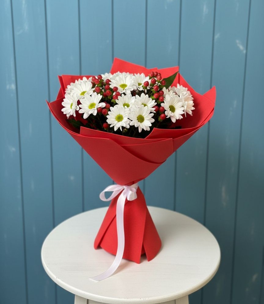 Букет цветов из: Хризантемы в Кременкуль