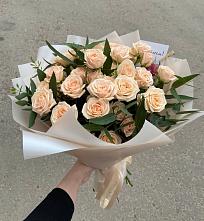Букет Кремовые розы Латте в Кременкуль