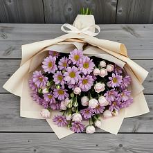 Букет цветов из:  Розы и Хризантемы в Кременкуль