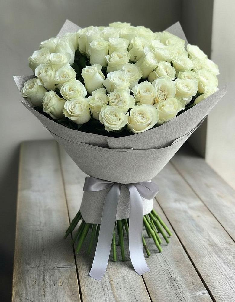 Букет 35 Белых роз в Кременкуль