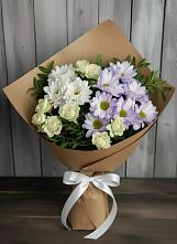 Букет цветов из:  Хризантемы и Розы #REPLACE_PRED# Кременкуль