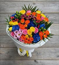 Букет цветов из:  Розы и Хризантемы в Кременкуль