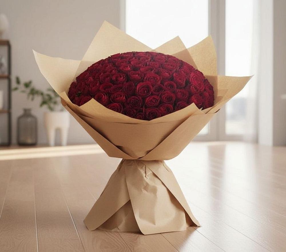 Букет 101 Красная роза в Кременкуль