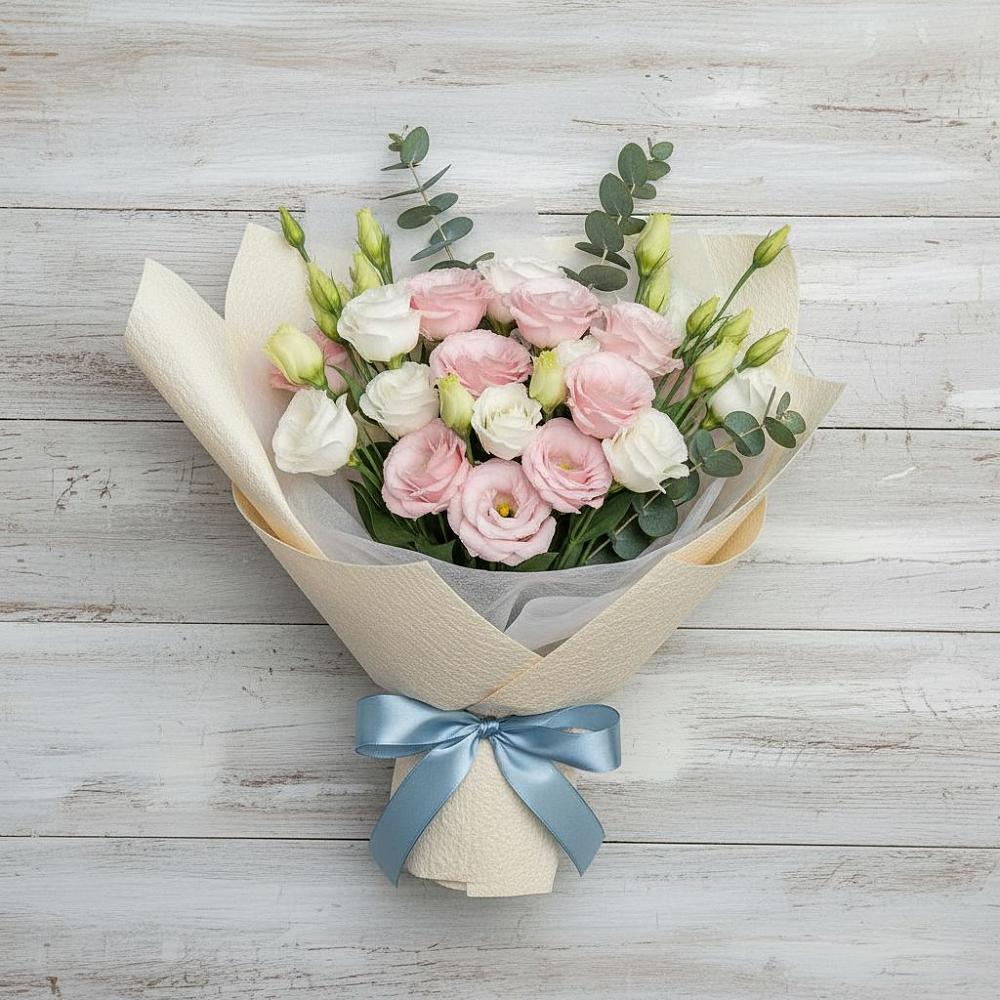 Букет цветов из: Лизиантусы в Кременкуль